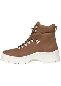 Schn&uuml;rboots N91 "Style Choice FI Businessschuh", Damen, Gr. 41, braun (dunkelbraun), Leder, Schuhe Schn&uuml;rboots, Herren Schn&uuml;rboots Leder handgefertigt, Hikingboots