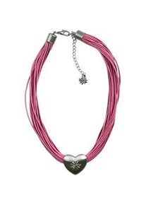 Allg&auml;u Rebell Kette mit Anh&auml;nger ALLG&Auml;U REBELL "Vroni", Damen, Gr. onesize, Metall, rosa, Basic, Halsketten, mit Edelwei&szlig;