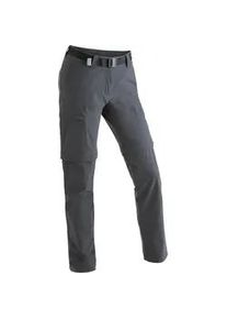 Outdoorhose Maier Sports "Inara slim zip", Damen, Gr. 36, Normalgr&ouml;&szlig;en, grau, 90% Polyamid, 10% Elasthan, Hosen Outdoorhose, Damen Zip-Off Wanderhose, atmungsaktive Trekkinghose, Slim Fit