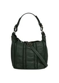 Shopper Samantha Look, Damen, Gr. B/H/T: 35cm x 27cm x 20cm onesize, gr&uuml;n (dunkelgr&uuml;n), Leder, leicht gl&auml;nzend, unifarben, Taschen Shopper, echt Leder, Made in Italy