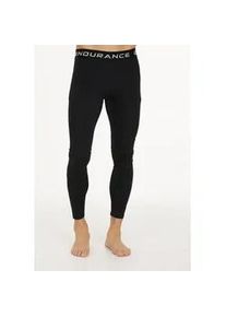 Lauftights Endurance "Power", Herren, Gr. S, US-Gr&ouml;&szlig;en, schwarz, 90% Polyester, 10% Elasthan, unifarben, lang, Hosen, mit stylischem Logo-H&uuml;ftbund