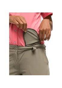 Outdoorhose Maier Sports "Inara slim zip", Damen, Gr. 21, Kurzgr&ouml;&szlig;en, beige (dunkelbeige), 90% Polyamid, 10% Elasthan, Hosen Outdoorhose, Damen Zip-Off Wanderhose, atmungsaktive Trekkinghose, Slim Fit