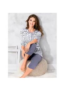 Schlafanzug Ascafa, Damen, Gr. 36/38, lila (mauve, bedruckt), 50% Baumwolle, 50% Modal, Homewear-Sets Schlafanzug