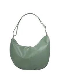 Shopper Samantha Look, Damen, Gr. B/H/T: 29cm x 24cm x 14cm onesize, gr&uuml;n, Leder, leicht gl&auml;nzend, unifarben, Taschen Shopper, echt Leder, Made in Italy