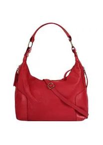 Shopper Samantha Look, Damen, Gr. B/H/T: 41cm x 30cm x 11cm onesize, rot, Leder, Taschen Shopper, echt Leder, Made in Italy