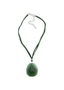 Allg&auml;u Rebell Kette mit Anh&auml;nger ALLG&Auml;U REBELL "Evi", Damen, Gr. onesize, Stein, gr&uuml;n, Basic, Halsketten, mit Edelwei&szlig;