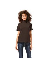 Rollkragenshirt Heine "Rollkragen-Shirt", Damen, Gr. 44, braun, 95% Baumwolle, 5% Elasthan, unifarben, Shirts