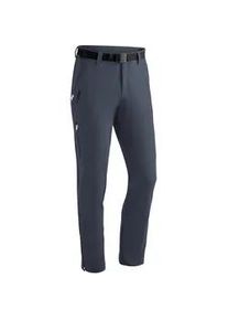 Funktionshose Maier Sports "Naturno slim", Herren, Gr. 54, Normalgr&ouml;&szlig;en, blau (graublau), 91% Polyamid, 9% Elasthan, Hosen Funktionshose, Herren Wanderhose, elastische Trekking-Hose, 4 Taschen, Slim Fit