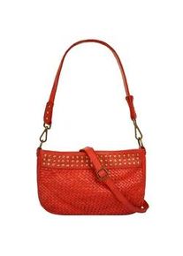 Umh&auml;ngetasche Samantha Look, Damen, Gr. B/H/T: 28cm x 17cm x 4cm onesize, rot, Leder, Taschen Umh&auml;ngetasche, echt Leder, Made in Italy