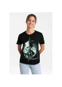 T-Shirt logoshirt "Fantastic Beasts - Grindelwald vs. Dumbledore", Damen, Gr. M, schwarz, 100% Baumwolle, unifarben, normal, Rundhals, Shirts T-Shirt, mit lizenziertem Print