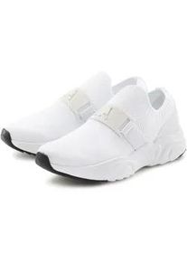 Sneaker Lascana ACTIVE, Damen, Gr. 40, wei&szlig;, Obermaterial: 100% Textilmaterial. Decksohle: 100% Textilmaterial. Futter: 100% Textilmaterial. Laufsohle: 100% Synthetik, unifarben, Basic, Schuhe Socksneaker Sneaker low Slip-on-Sneaker, Halbschuh, Freizeitschuh, Slipper, Chunky Sohle VEGAN