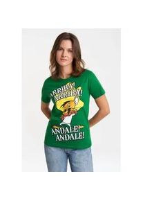 T-Shirt logoshirt "Looney Tunes - Speedy Gonzales", Damen, Gr. 4XL, gr&uuml;n, 100% Baumwolle, bedruckt, normal, Rundhals, Shirts T-Shirt, mit lizenziertem Print