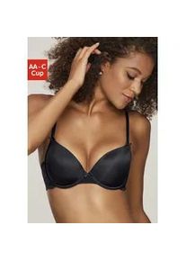 Schalen-BH Nuance, Damen, Gr. 90, Cup AA, schwarz, Spitze, Obermaterial: 85% Polyamid, 15% Elasthan, BHs Schalen-BH, im R&uuml;cken aus Spitze, Cups aus Microtouch, Dessous