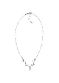 Allg&auml;u Rebell Collier ALLG&Auml;U REBELL "Adelheid", Damen, Gr. onesize, Glas, wei&szlig;, Basic, Halsketten Collier, mit Glasstein (Swarovski)