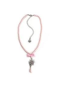 Allg&auml;u Rebell Kette mit Anh&auml;nger ALLG&Auml;U REBELL "Sonia", Damen, Gr. onesize, Glas, rosa, Basic, Halsketten, mit Edelwei&szlig; Anh&auml;nger