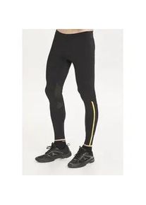Funktionstights Endurance "SAMIEN", Herren, Gr. XXL, EURO-Gr&ouml;&szlig;en, gelb (gelb, schwarz), 72% Nylon, 28% Elasthan, mehrfarbig, lang, Hosen, mit reflektierenden Elementen