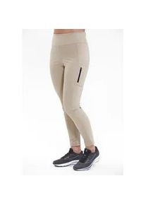 Stoffhose Endurance "Janney", Damen, Gr. 42, EURO-Gr&ouml;&szlig;en, beige, 100% Nylon, unifarben, lang, Hosen Stoffhose, mit winddichter Funktion