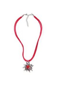 Allg&auml;u Rebell Collier ALLG&Auml;U REBELL "Maria", Damen, Gr. onesize, Metall, rot, Basic, Halsketten Collier, mit Edelwei&szlig;