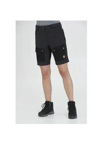 Shorts WHISTLER "Lara", Damen, Gr. 40, EURO-Gr&ouml;&szlig;en, grau (dunkelgrau, meliert), 65% Polyester, 35% Baumwolle, mehrfarbig, lang, Hosen Shorts, mit dehnbarem Funktionsstretch