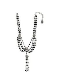 Allg&auml;u Rebell Kette mit Anh&auml;nger ALLG&Auml;U REBELL "Peggy", Damen, Gr. onesize, Metall, schwarz, Basic, Halsketten, mit kleinen Edelwei&szlig;