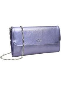 Clutch "Eleganz", Damen, Gr. B/H/T: 26cm x 15cm x 5cm onesize, lila (flieder), Leder, Collezione Alessandro, Taschen, aus Leder, mit separaten F&auml;chern