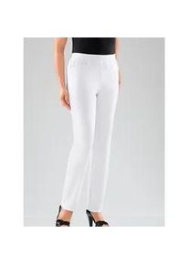 Stretch-Jeans Classic Basics, Damen, Gr. 21, Kurzgr&ouml;&szlig;en, wei&szlig;, 96% Baumwolle, 4% Elasthan, unifarben, lang, Jeans