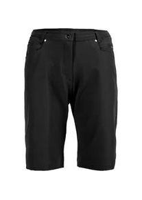 Bermudas DEPROC ACTIVE "KENORA URBAN Short & kurze Hose", Damen, Gr. 36/38 (M), Normalgr&ouml;&szlig;en, schwarz, 97% Polyester; 3% Elasthan, Hosen Bermudas, In melierter Optik