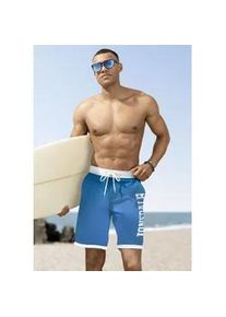 Boardshorts Lonsdale "CLENNELL", Herren, Gr. 3XL, N-Gr, blau (hellblau), Obermaterial: 100% Polyester. Futter: 100% Polyester, bequem, Hosen, Badeshorts, Innenhose aus Mesh