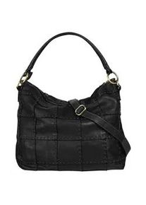 Shopper Samantha Look, Damen, Gr. B/H/T: 40cm x 30cm x 7cm onesize, schwarz, Leder, leicht gl&auml;nzend, unifarben, Taschen Shopper, echt Leder, Made in Italy