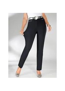 Thermohose Stehmann, Damen, Gr. 22, Kurzgr&ouml;&szlig;en, schwarz, 76% Viskose, 21% Polyamid, 3% Elasthan, unifarben, lang, Hosen Gerade Hose Thermohose