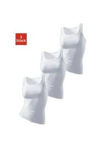 H.I.S. Tanktop H.I.S, Damen, Gr. 40/42, wei&szlig;, Feinripp, Obermaterial: 100% Baumwolle, unifarben, Basic, k&ouml;rpernah normal, tiefer Rundhals, Tops Tanktop, aus weicher Rippqualit&auml;t aus Baumwolle