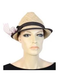 Allg&auml;u Rebell Trachtenhut ALLG&Auml;U REBELL "M&uuml;nchen", Damen, braun, Stroh, Antik-Look, H&uuml;te, aus Bast, Made in Italy