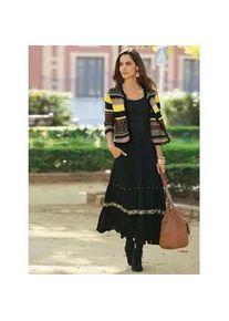 CR&Eacute;ATION L Strickjacke CREATION L, Damen, Gr. 38, bunt (bunt, gemustert), 50% Baumwolle, 49% Polyacryl, 1% metallisierte Fasern, gemustert, figurumspielend, Strickjacken Strickjacke