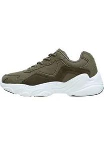 ENDURANCE ATHLECIA Sneaker ATHLECIA "CHUNKY Leather Trainers", Damen, Gr. 38, wei&szlig; (olivgr&uuml;n, wei&szlig;), Leder, Schuhe Sneaker, im sportlichen Style
