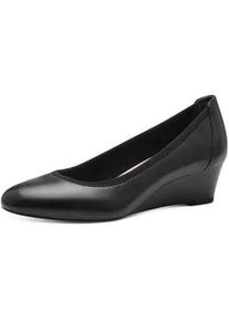 Pumps Tamaris "Borage", Damen, Gr. 38 (5), schwarz, Leder, unifarben, Schuhe Pumps, eleganter Pumps mit ANTIslide, Businessschuh f&uuml;r Damen