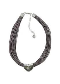 Allg&auml;u Rebell Kette mit Anh&auml;nger ALLG&Auml;U REBELL "Vroni", Damen, Gr. onesize, Metall, braun, Basic, Halsketten, mit Edelwei&szlig;