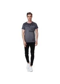 T-Shirt Rusty Neal, Damen, Gr. XXL, grau (anthrazit), 100% Baumwolle, bedruckt, normal, Rundhals, Shirts T-Shirt, mit coolen Schriftz&uuml;gen