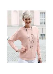 Strickpullover Casual Looks "Pullover", Damen, Gr. 40, beige (puder), 50% Baumwolle, 50% Polyacryl, unifarben, Pullover Strickpullover