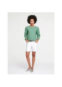 Strickpullover Heine "Oversized Pullover", Damen, Gr. 44/46, gr&uuml;n (lindgr&uuml;n), 100% Baumwolle, unifarben, Pullover Strickpullover