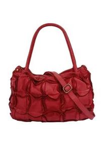 Shopper Samantha Look, Damen, Gr. B/H/T: 37cm x 25cm x 14cm onesize, rot, Leder, vintage, Taschen Shopper, echt Leder, Made in Italy