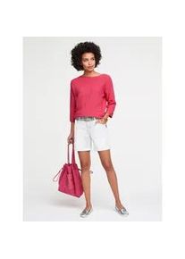 Strickpullover Heine "Oversized Pullover", Damen, Gr. 36/38, lila (himbeere), 100% Baumwolle, unifarben, Pullover Strickpullover