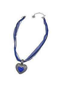 Allg&auml;u Rebell Kette mit Anh&auml;nger ALLG&Auml;U REBELL "Lissi", Damen, Gr. onesize, Metall, blau, Basic, Halsketten, mit Herzanh&auml;nger