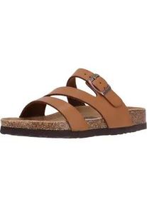 Sandale CRUZ "Barhil", Damen, Gr. 38, braun, Polyurethane, Schuhe Schlappen Pantolette Sommerschuh, mit bequemer Korksohle