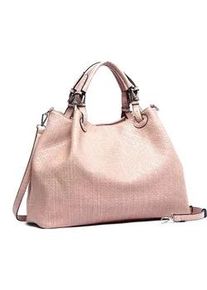 Shopper "Flecht", Damen, Gr. B/H/T: 41cm x 31cm x 19cm onesize, rosa, Polyurethan (PU), Collezione Alessandro, Taschen Shopper, aus softem Material