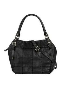 Shopper Samantha Look, Damen, Gr. B/H/T: 30cm x 30cm x 20cm onesize, schwarz, Leder, leicht gl&auml;nzend, unifarben, Taschen Shopper, echt Leder, Made in Italy