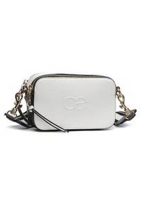 Umh&auml;ngetasche "Nightlife", Damen, Gr. B/H/T: 18cm x 11cm x 7cm onesize, wei&szlig;, Lederimitat, Collezione Alessandro, Taschen Umh&auml;ngetasche, Abendtasche wei&szlig;-gold-schwarz