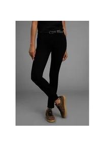 Skinny-fit-Jeans Arizona "Ultra-Stretch", Damen, Gr. 80, K + L Gr, schwarz (schwarz schwarz), Denim/Jeans, Obermaterial: 74% Baumwolle, 24% Polyester, 2% Elasthan, Basic, extraeng lang, Jeans, extra-enger Beinverlauf, normale Leibh&ouml;he, mit Eingrifftaschen, Topseller