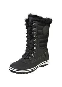 Stiefel MOLS "Drenu", Damen, Gr. 36, schwarz, Kunstfaser, Polyurethane, Schuhe Snowboots Winterstiefel, mit wasserdichter Funktions-Membran