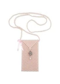 Allg&auml;u Rebell Umh&auml;ngetasche ALLG&Auml;U REBELL "Alpenperle", Damen, Gr. B/H/T: 18cm x 9cm x 1cm onesize, rosa, Polyurethan (PU), Taschen Umh&auml;ngetasche, aus hunderten Perlen, mit Edelwei&szlig;