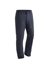 Funktionshose Maier Sports "Tajo", Herren, Gr. 58, Normalgr&ouml;&szlig;en, blau (dunkelblau), 90% Polyamid, 10% Elasthan, Hosen Funktionshose, Herren Wanderhose, zipp-off Outdoor-Hose, 4 Taschen, Regular Fit